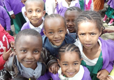 Kinder in Addis Adeba